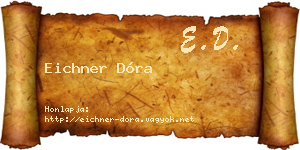 Eichner Dóra névjegykártya